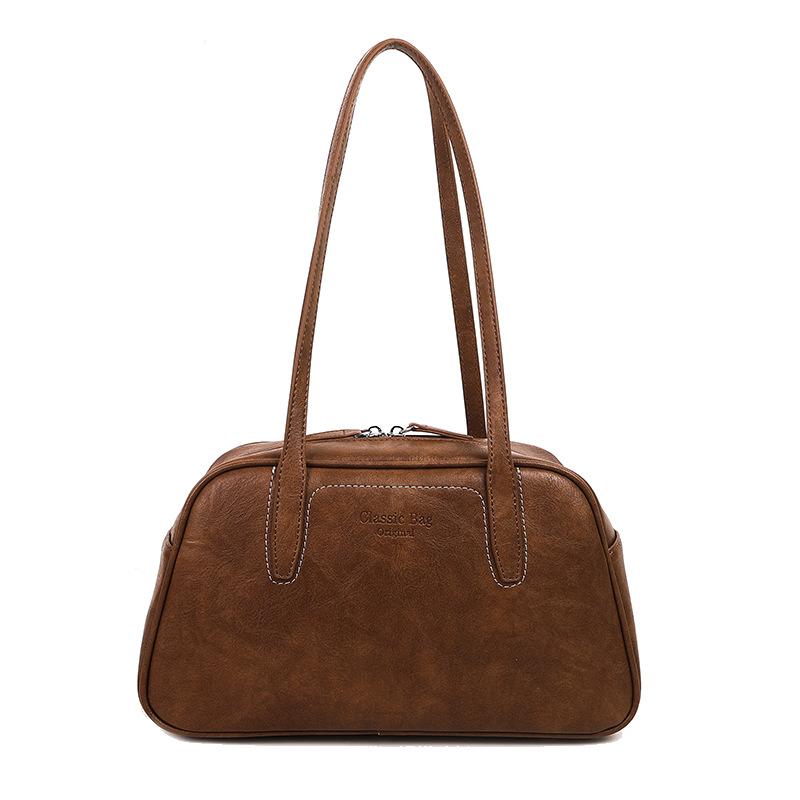 High sense fashion versatile shoulder bag women 2025 Korean version winter trend new retro underarm commuter tote bag