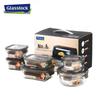 GLASSLOCK Hartglas Aufbewahrungsbehälter Set - 6 Stück