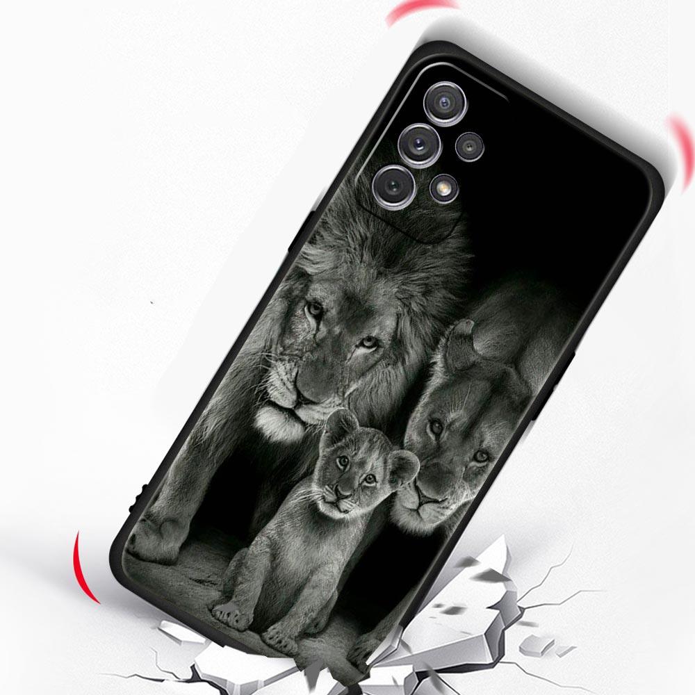 Lion Alpha Male Cub Phone Case For Samsung Galaxy A17 A07 A55 A35 A25 A15 A05s A33 A31 A23 A21s A13 A41 A73 A53 A51 A71 A03Cover