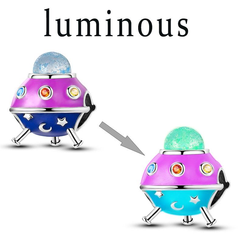 Charms Chameleon Ladybird UFO Butterfly Beads S925 Silver Pendants Fit Original  Bracelet DIY For Woman Jewelry