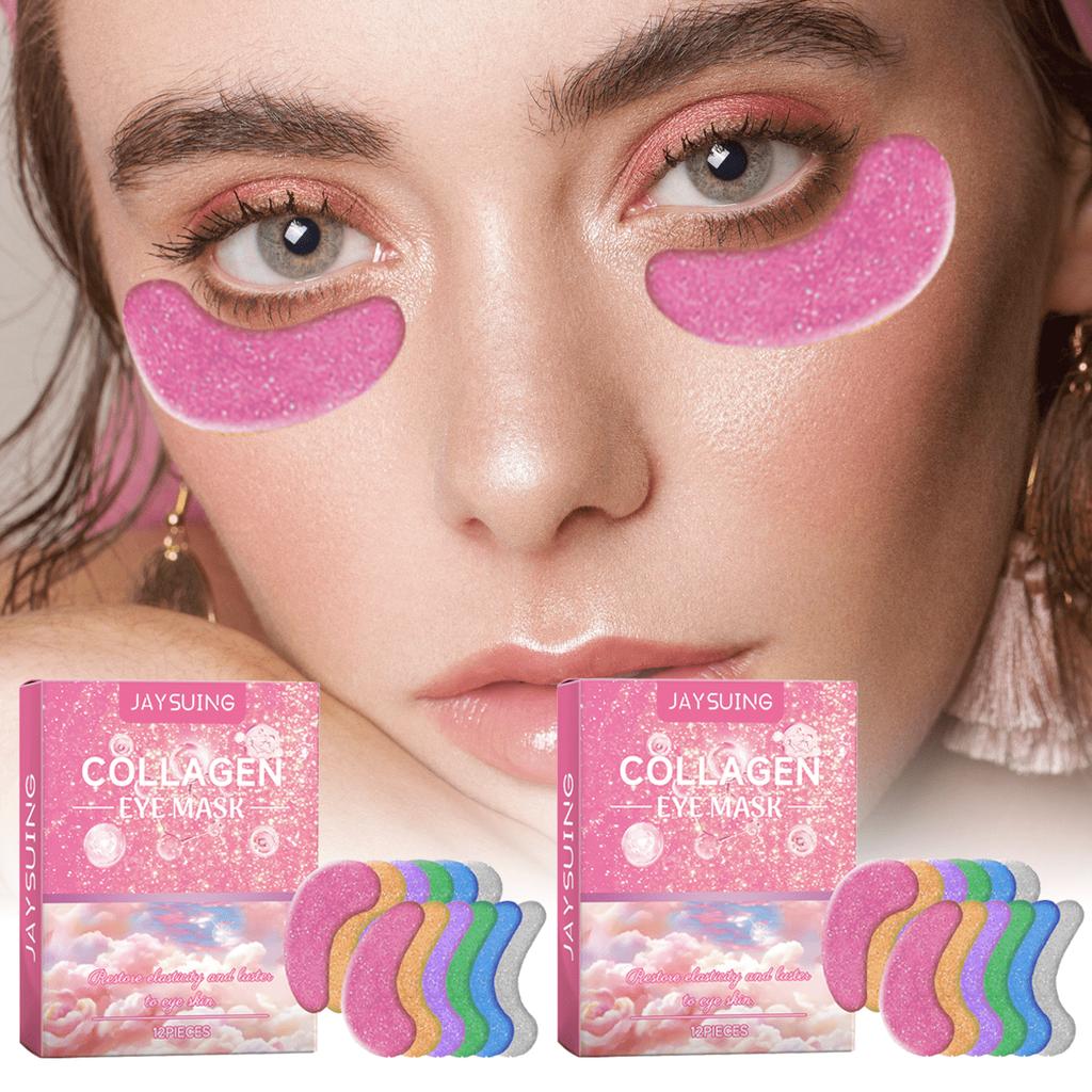 24/60pcs/Pack Moisturizing Collagen Eye Masks, Eye Care Hydrating & Nourishing, Reduce Fine Lines, E