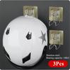 3Pcs Motorcycle Helmet Holder Hook Jacket Bag Display Rack Wall Mount Hanger