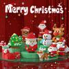 Plastic Santa Claus Building Blocks Cartoon Christmas Decorations Children Christmas Doll  Party
