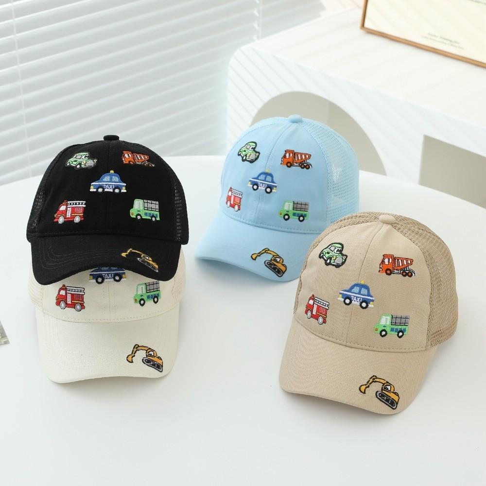 Casual Baby Sun Hats Cartoon Vehicles Toddler Peaked Caps Fashion Duck Tongue Hat Spring Summer