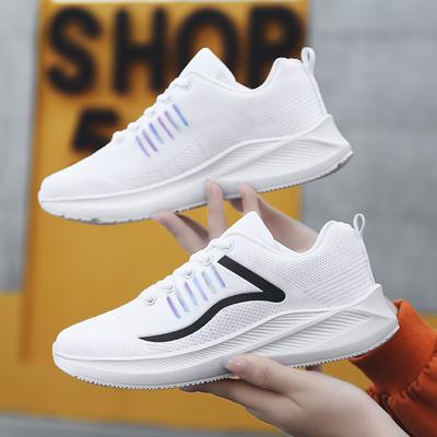 Hot-selling 2025 New Dense Net Fly-woven Women's Shoes Korean Version Versatile Comfortable Casual Shoes Women's Foreign Trade Sports Shoes