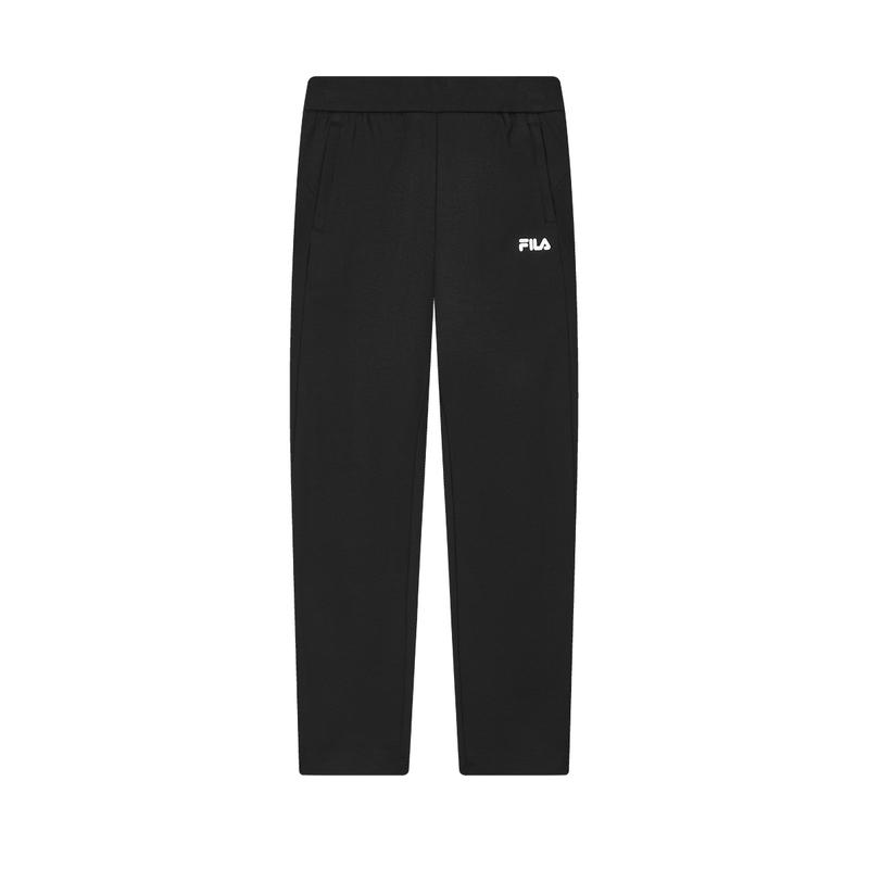 New FILA Knitted Sweatpants Women's Jet Black F11W438608FBK