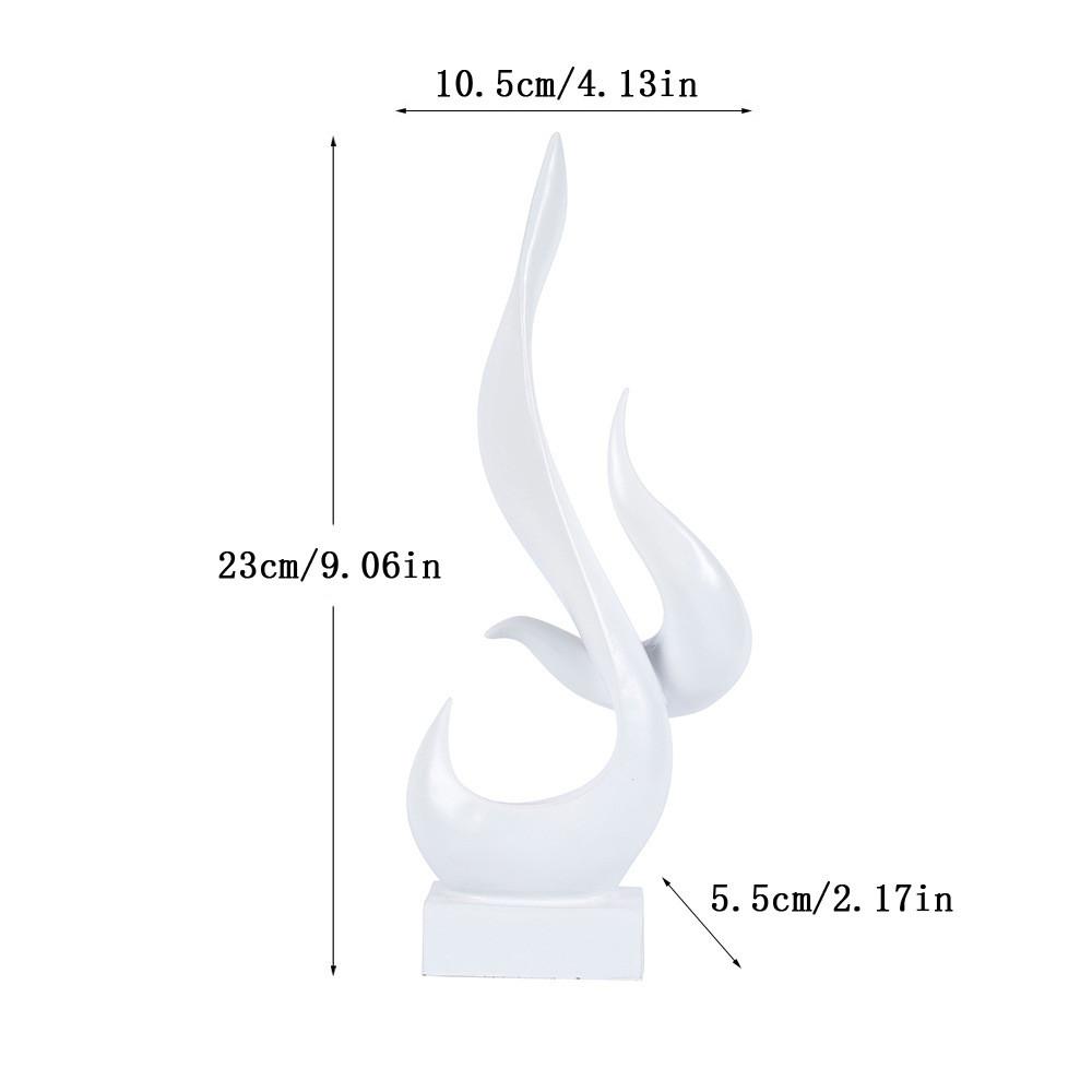 Modern Flame Small Sculpture Resin Home Decor For Living Room And Office Gift