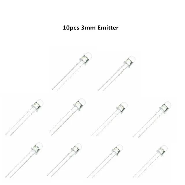 10pairs 3mm 5mm 940nm LEDs Infrared Emitter and IR Receiver Diode Diodes 301A