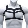 Sexy Elastic Band Harness Men Shoulder Straps Chest Bondage Muscle Halter Belt Men Bodysuite Gay Clubwear Club Party Costume