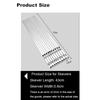 10PCS 16.5 Inch Length Flat Metal Grilling Skewer Set Reusable BBQ Tools BBQ Wide Skewers Stainless Steel Barbecue Sticks