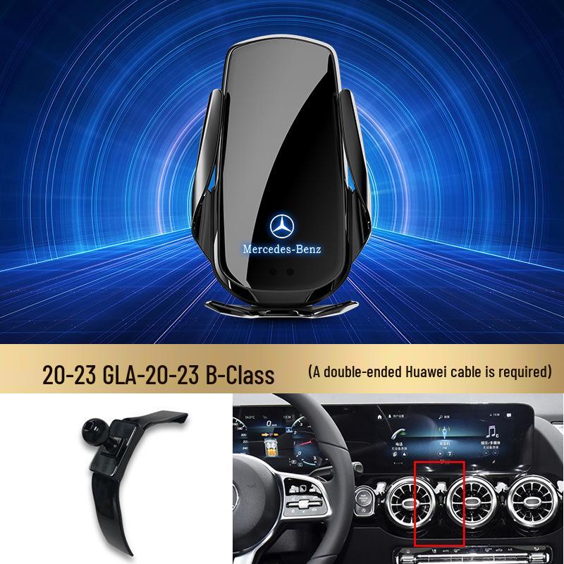 Bezdrátový držák telefonu s rychlým nabíjením Mercedes-Benz pro třídu C/třídu R/třídu S/třídu E/GLK/třídu B