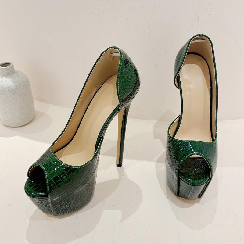 Fashion Eilyken Sexy Extreme Peep Toe Thin High Heels Women Pumps Elegant Pole Dancing Sandals Shoes Zapatillas De Mujer