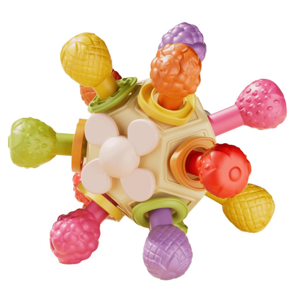 Жевательная мультисенсорная шариковая игрушка Щёлкающий звук Сенсорная игрушка Монтессори для младенцев Раннее развитие Style 2