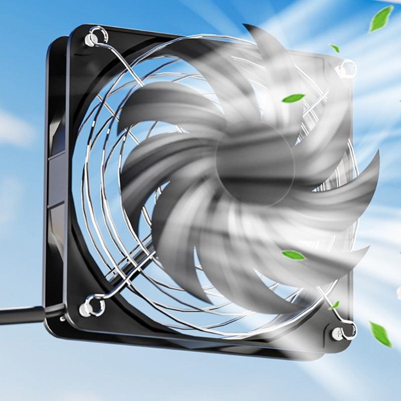 Universal 12V Adjustable Speed Router Cooling Fan for Weak Current Box Servers Perfect for Efficient Heat Dissipation
