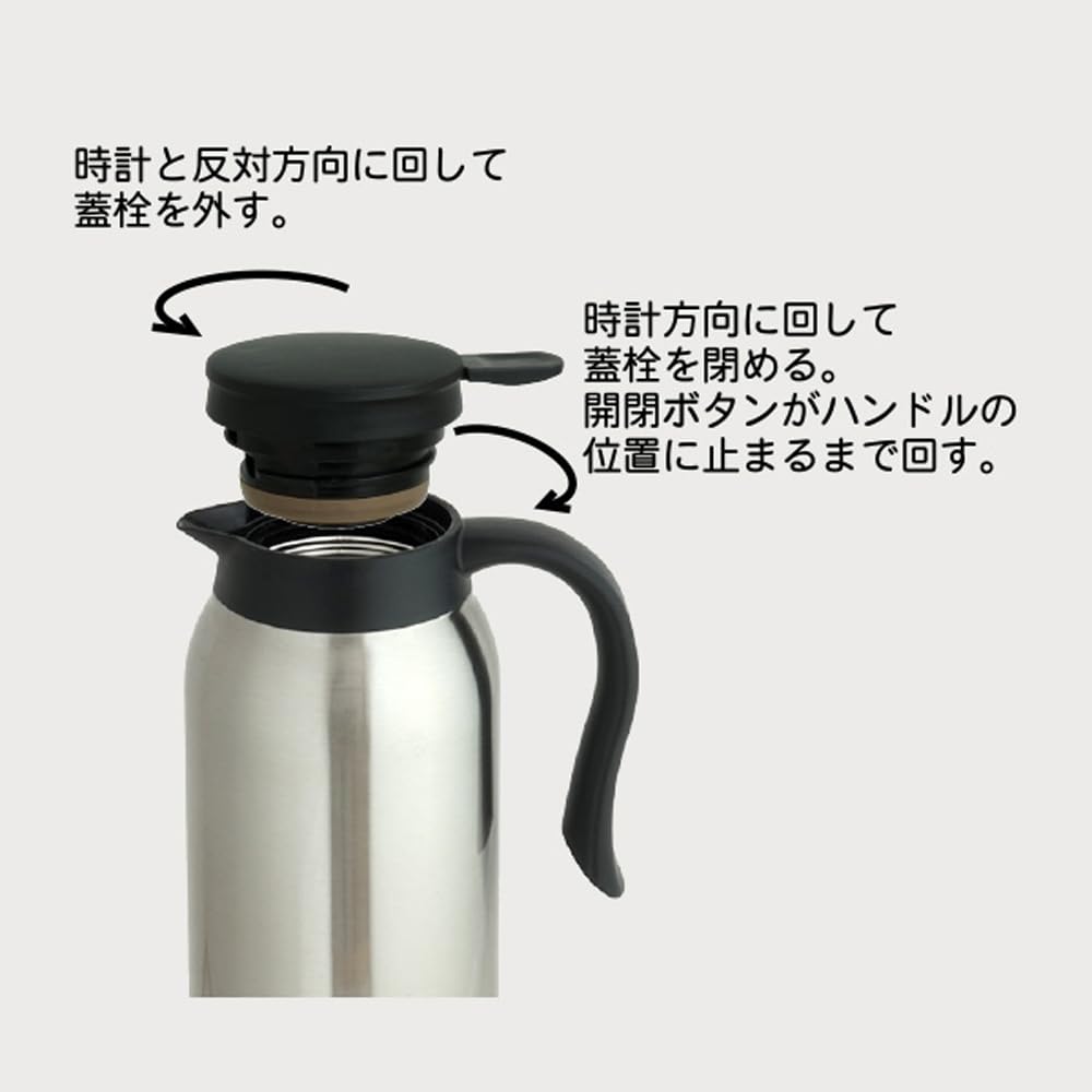 Living MIP Tabletop Pot Insulated and Cold Tabletop Silver 410722, Pot, 1.5L,