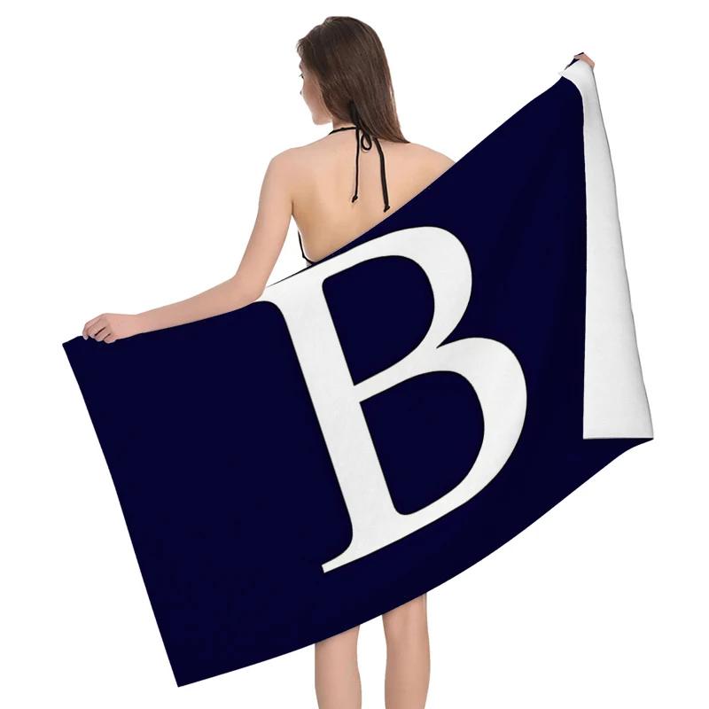 

1pc Flower wreath letter pattern Pattern Beach Towel,Ultra-Fine Fiber Beach Blanket,Highly Absorbent Bath Towel,Suitable W30*H60(CM)