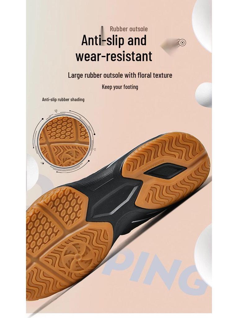Xisailong Unisex Four Seasons Non-slip Breathable Table Tennis Shoes for Adults and Kids