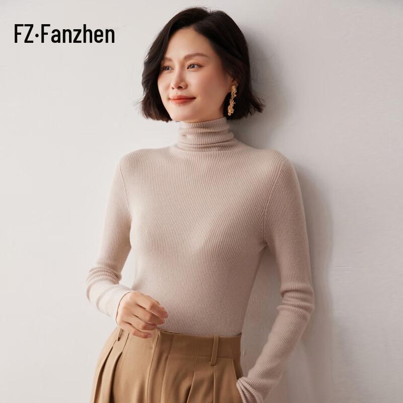 Women's Slim-Fit Cashmere Blend Turtleneck Sweater