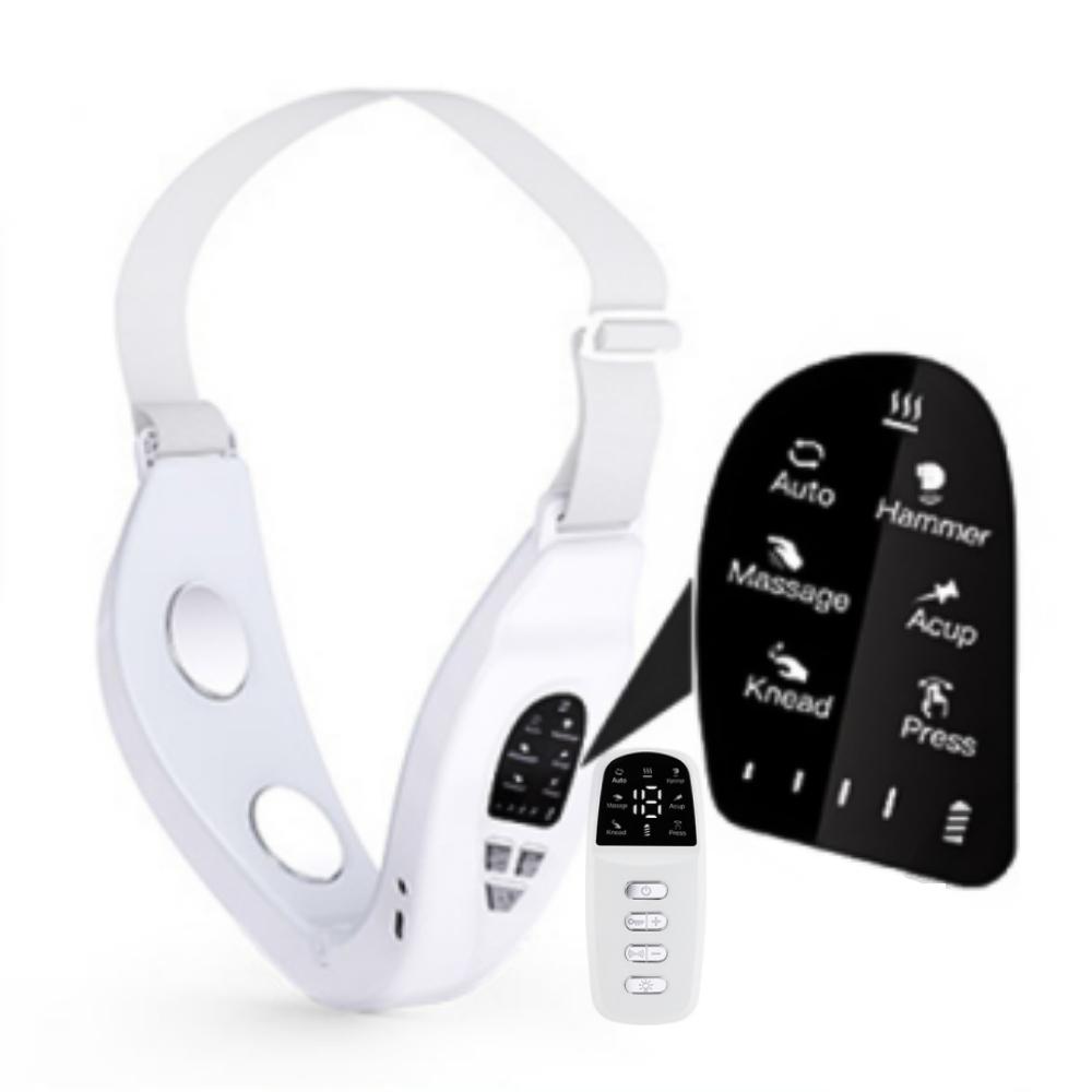 V-Face Lifting Beauty Device Electric Double Chin Removal Facial Massager with Heat V-line Tape for Women and Men Skincare Tool