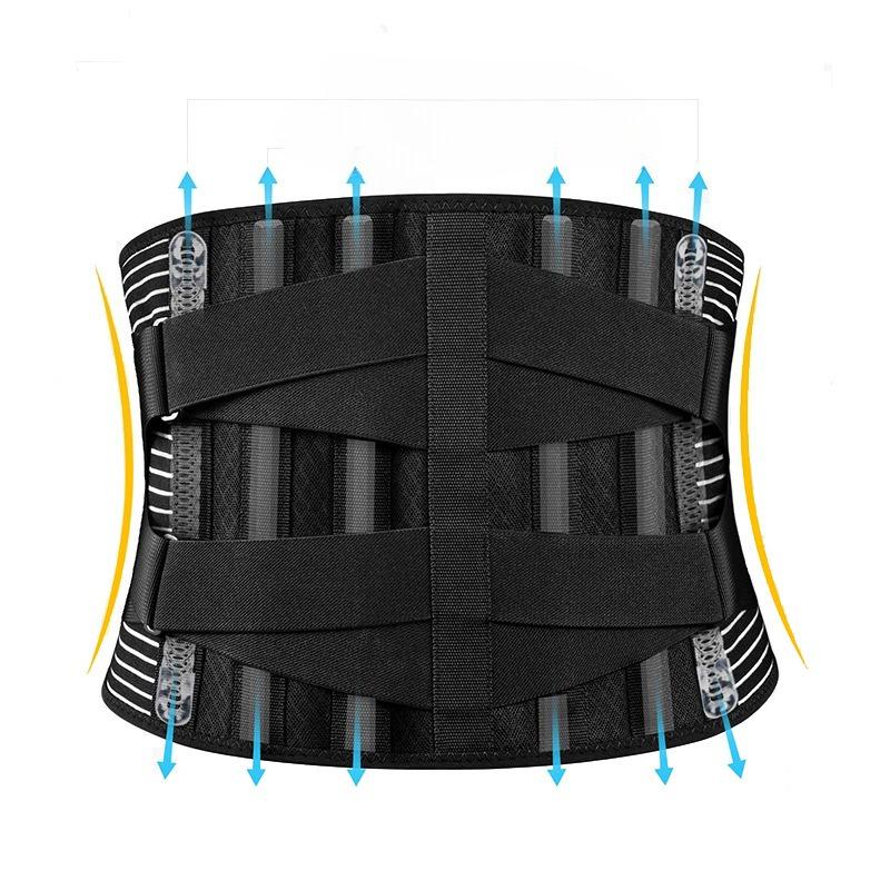 Sports Fitness Belt Double Pressurized Back Waist Belt Sports Elastic Belt Back Support Waist Belt
