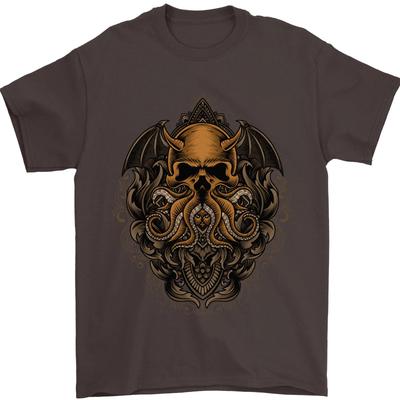 Cthulhu Octopus Kraken Devil Skull Demon Unisexs TShirt 100 Cotton