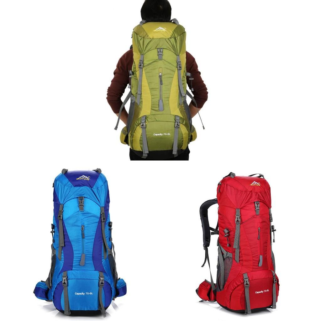 Outdoor Trekking Backpack With Air Cushion Straps For Hiking And Travel Unisex