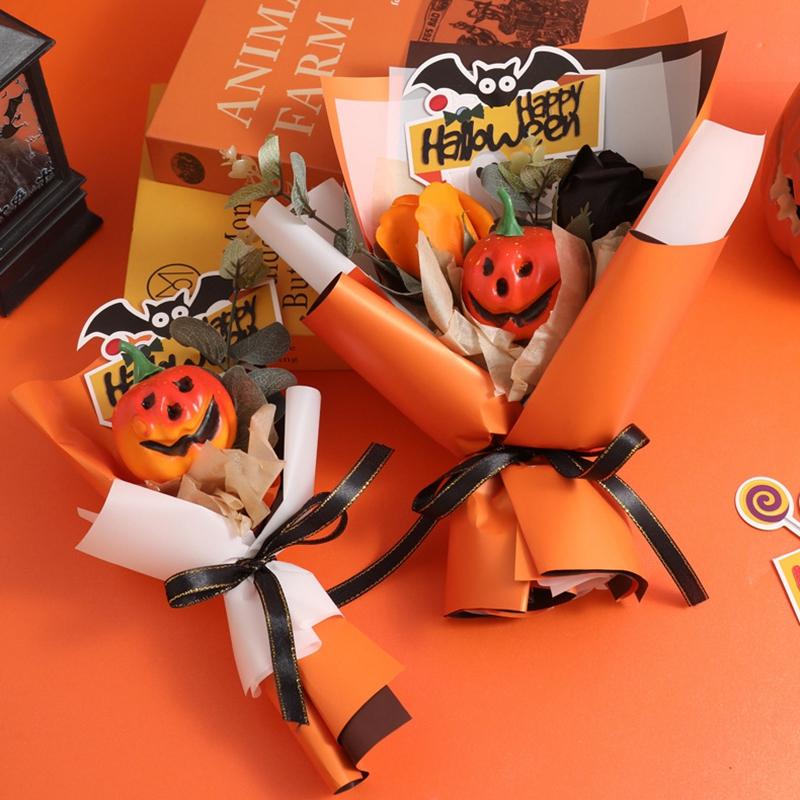 Halloween Decoration 2025 Halloween Flower Bouquet Fake Eternal Bouquet Gifts Halloween Crafts Party Gifts Room Decor Christmas
