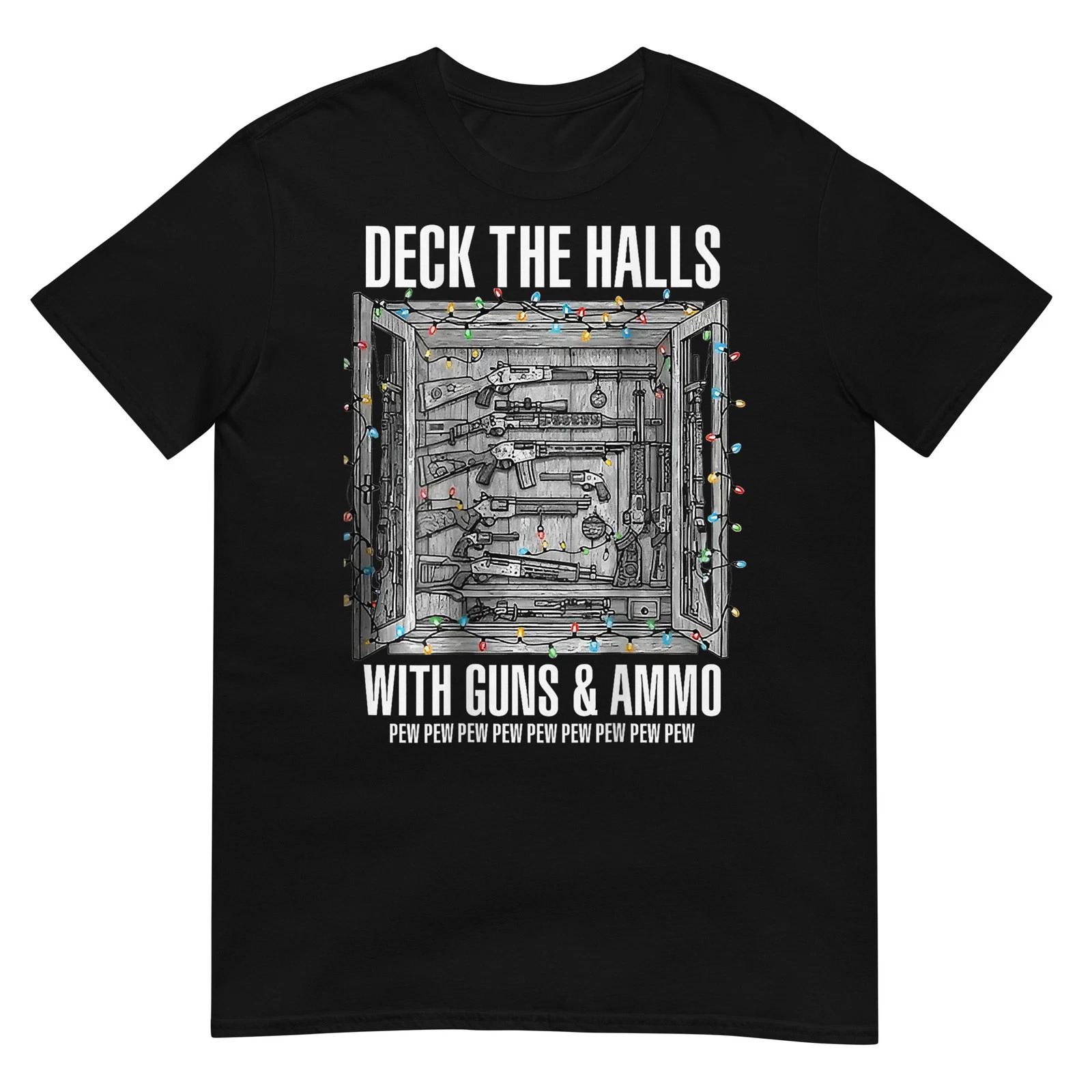 Deck The Halls with Guns & Ammo T-Shirt 2XL