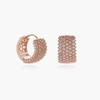 J.Lauren 01M02863 Rose Gold Cubic One-Touch Earrings