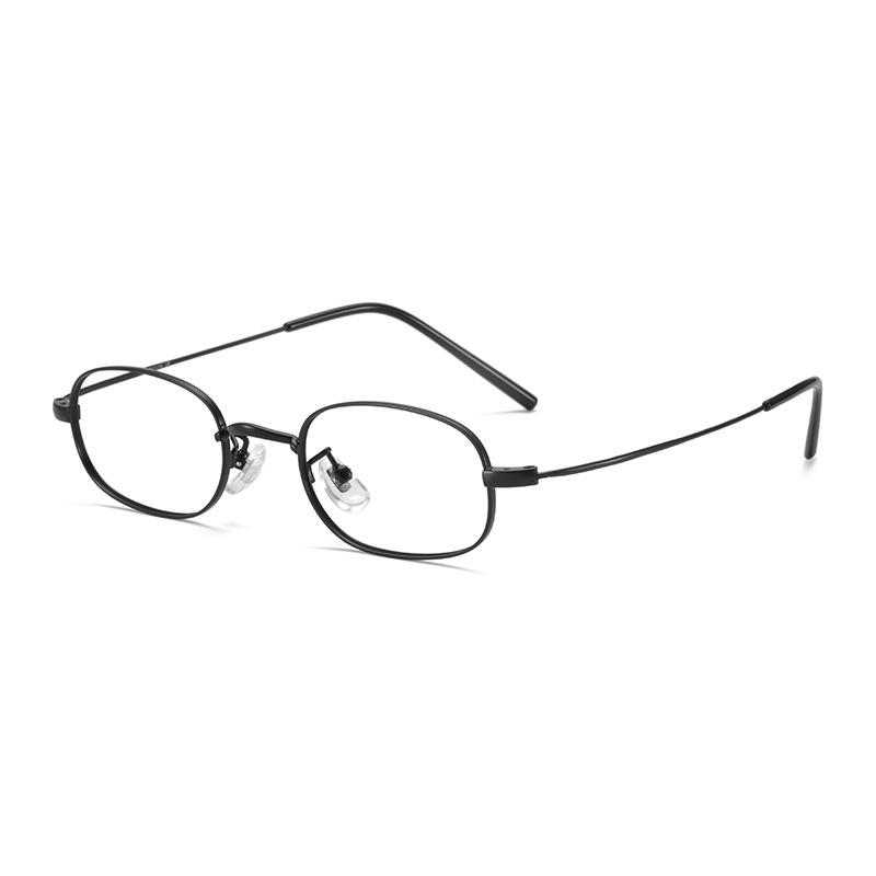 Women's Ultralight Small Oval Titanium Eyeglass Frames for High Prescription