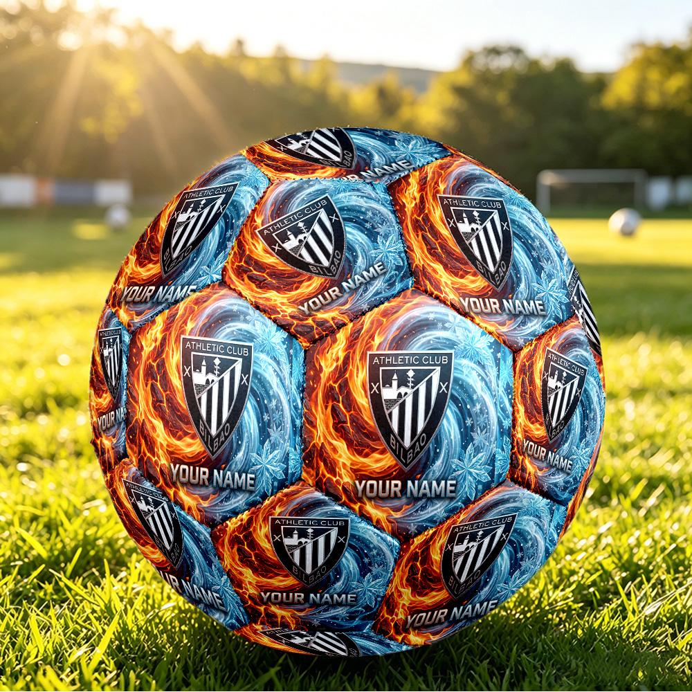 Personalized Size 5 Football Athletic Bilbao Football Pattern Outdoor Game Sports Ball Gift