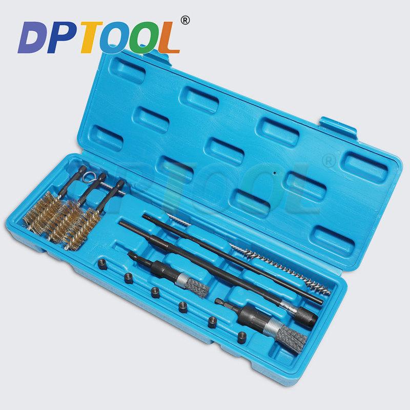 Diesel Fuel Injector Seat Cleaner Set Washing Cleaner Bristle Kit Cleaning Brushes Auto Repair Tools Car Cleaning Tool