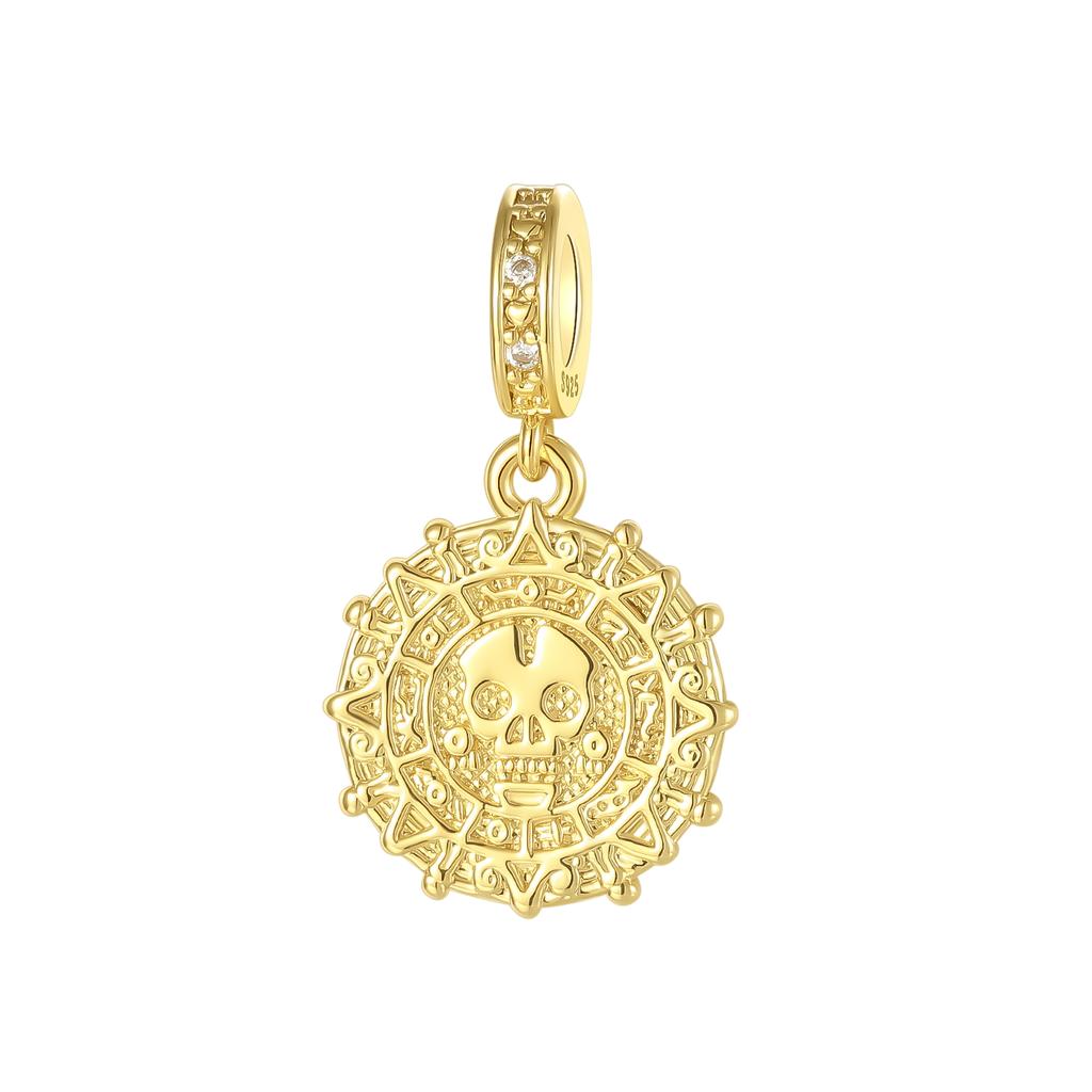 Gold Series Copper Teapot Goldfish Leopard Virgin Mary Pendant Fit Diy Bracelet Necklace Women'S Jewelry Gifts