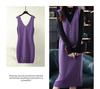 European Size Spring/Autumn Cross-Stitched Knitted Wool Vest Dress for Women