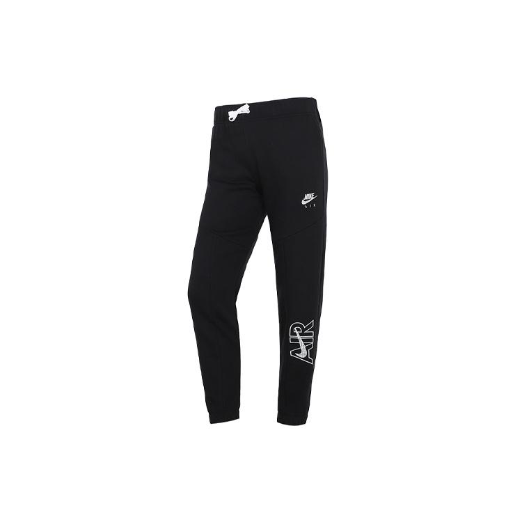 (GS) Nike Logo Alphabet Printing Lacing Sports Pants/Trousers/Joggers Boy Black Kids  DM8373-010 M