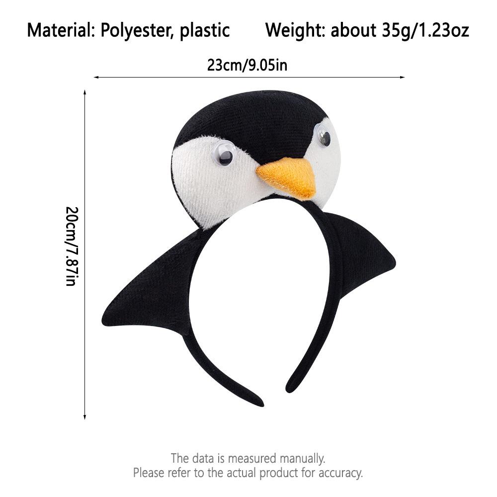 Halloween Animal Headwear Children s Performance Props Cloth Material Handmade Little Penguin Bird Parrot Owl Swallow Headband