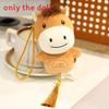 Plush Horse Cute Pendant With Tassel Decoration And Embroidery Design For Daily