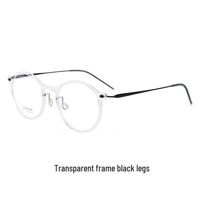 Bestfen Retro Ultralight Round Pure Titanium Myopia Eyeglasses