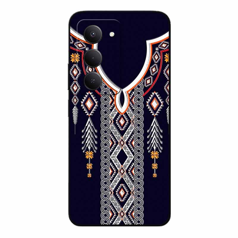 3D Emboss Cases For Redmi 15 5G 4G Relief Emboss Soft Silicone Back Cover For Xiaomi Redmi15 Flower Relief  Funda Redmi 15 4G 5G