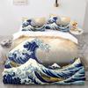 Japanese Ukiyo-e Duvet Cover Set King Queen Size for Kids Boys Girls Polyester Bedding with Pillowcase