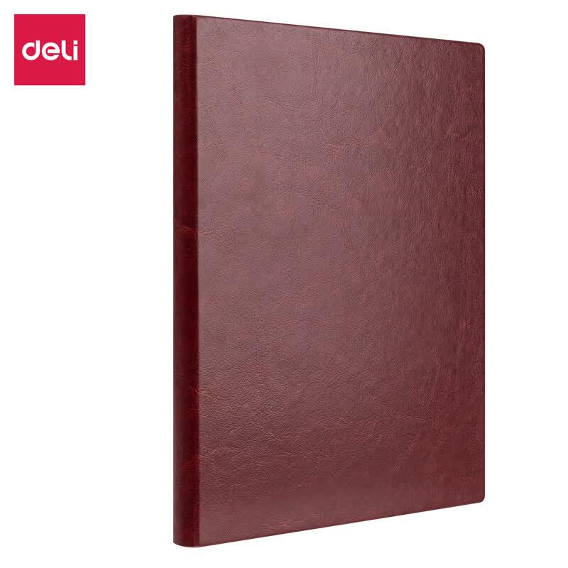 Deli 3186 Leather Cover Notebook