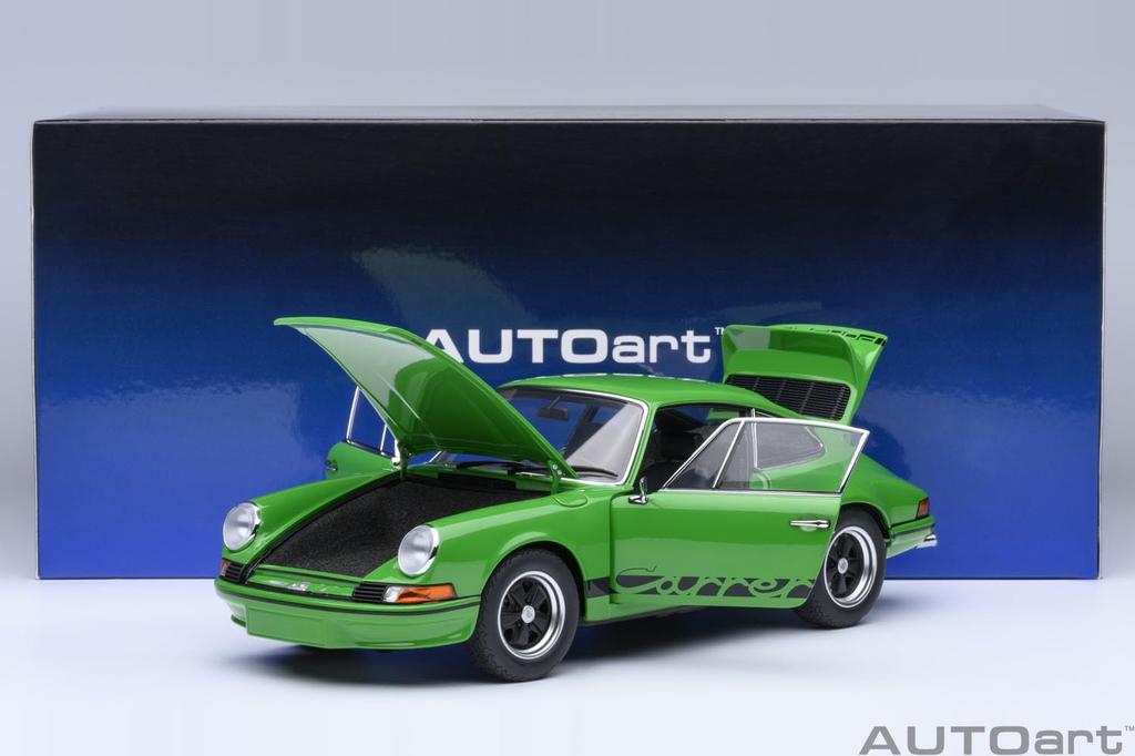 AUTOart Scale Porsche 911 Carrera RS Finished Product 78034 1/18 2.7 (Viper Green/Black Stripes)