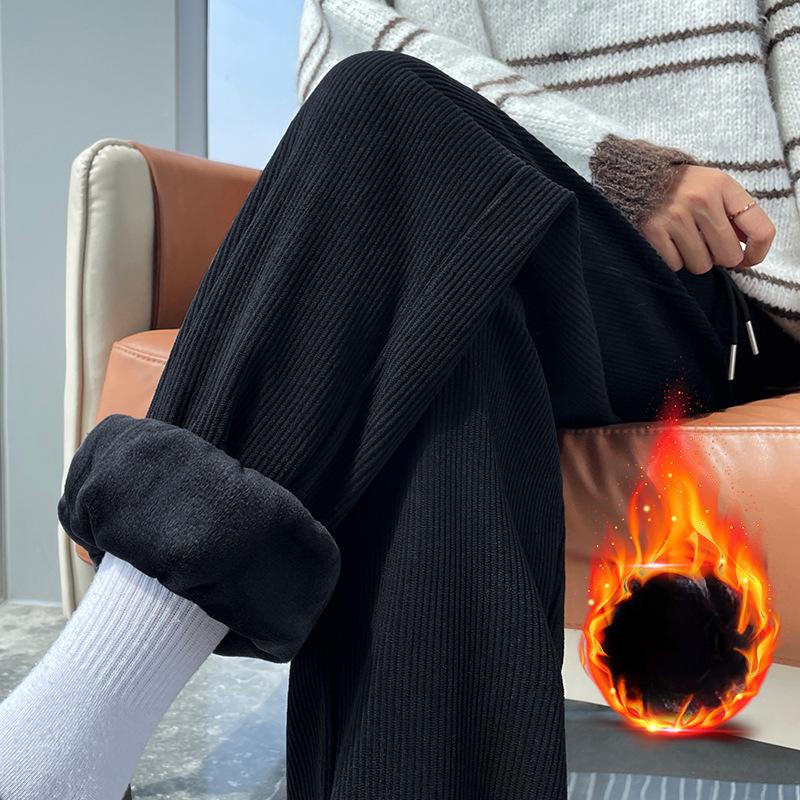 

Утолщенные флисовые спортивные штаны женские осенне-зимние повседневные термоштаны свободные леггинсы Harlan 2XL