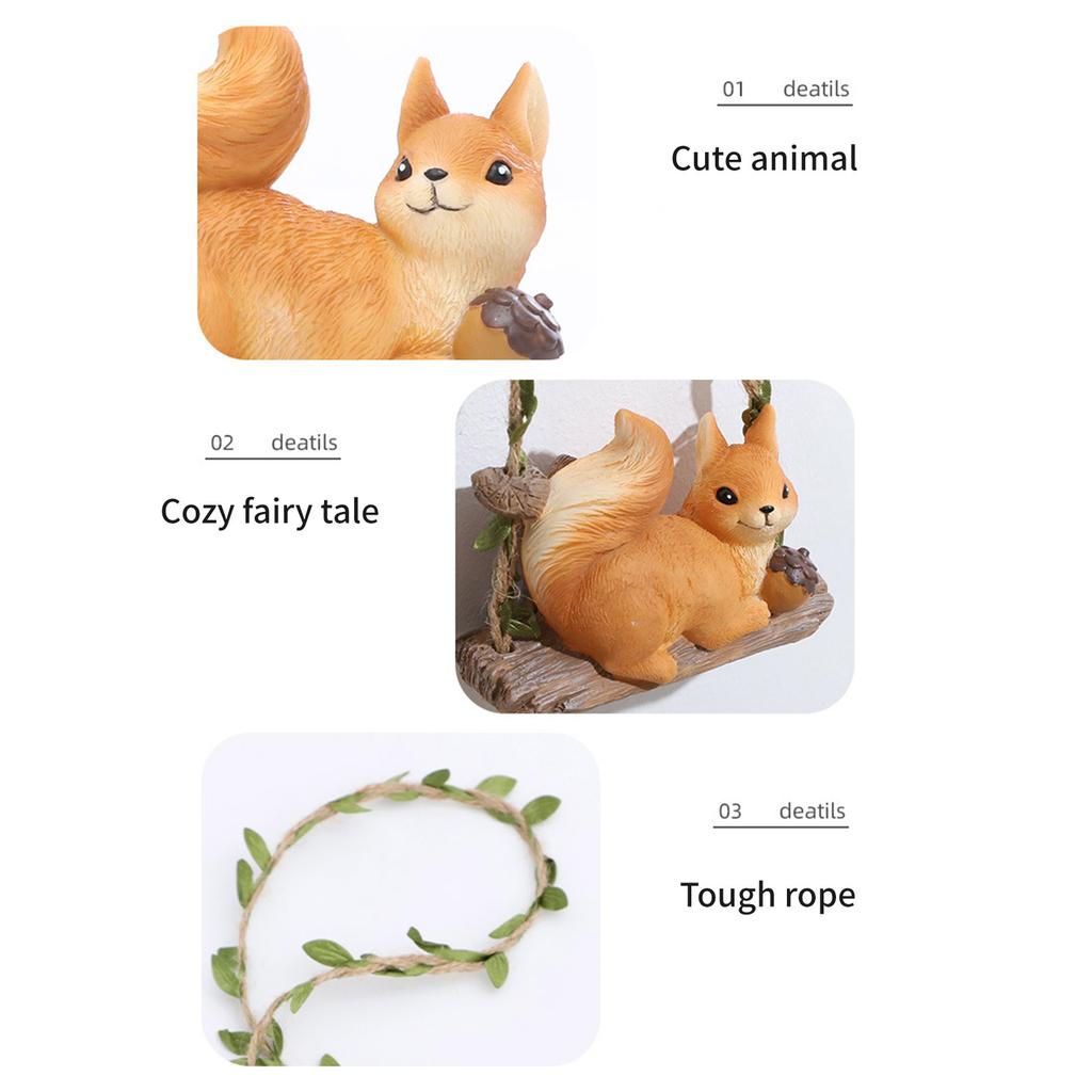 Space Saving Resin Pot Wall Decors Youth Loved Resin Animal Planter Hanging Pendant for Cafes and Cozy Environments