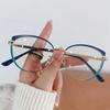 Vintage Blue Ray Blocking Anti-Blue Light Glasses Eye Protection Ultralight Square Eyeglasses Metal Computer Goggles Office