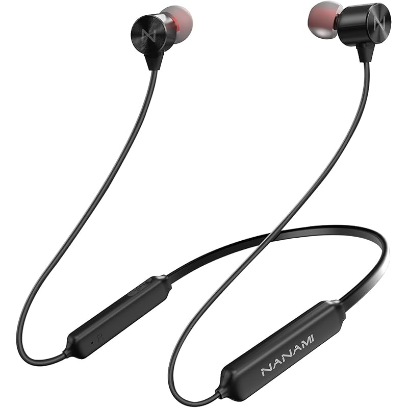 

[2024 Sound quality enhanced version/Focus on sound range balance] Bluetooth earphones NANAMI wireless earphones neckband type Built-in microphone