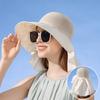 Summer Womens Wide Brim Sun Hat With Breathable Cotton For Outdoor Sun Protection