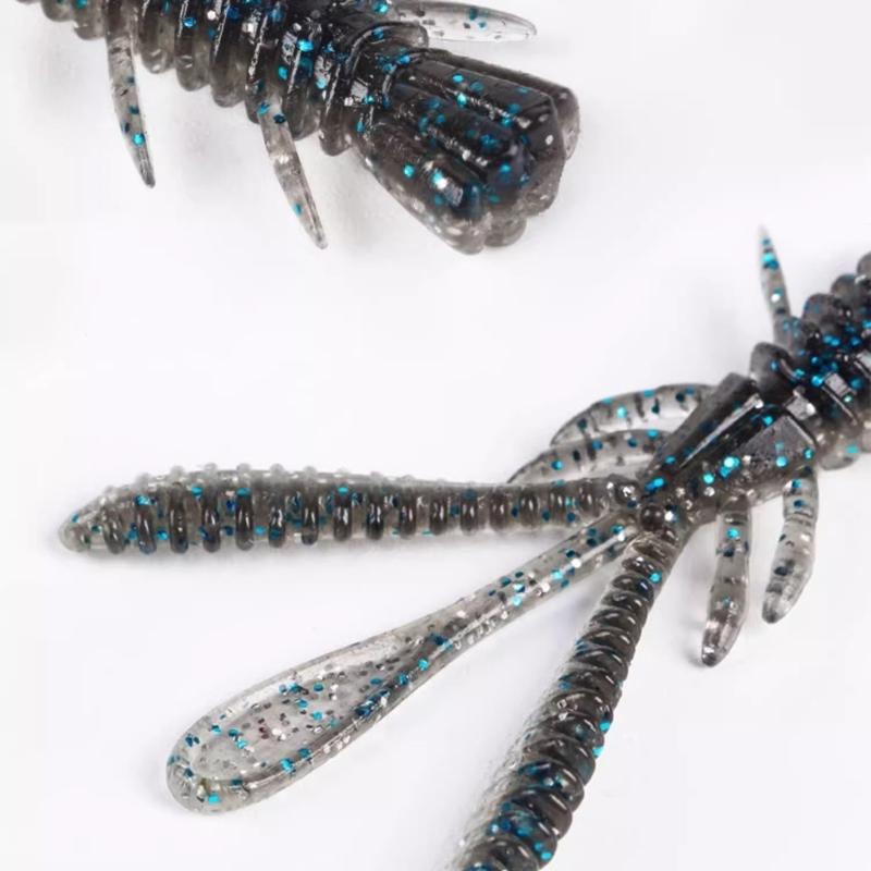 20PCS Soft Fishing Crawfish Lure Lobsters Baits Floating Shrimp Lobsters Baits Crayfishs Lure Swimbait Enduring