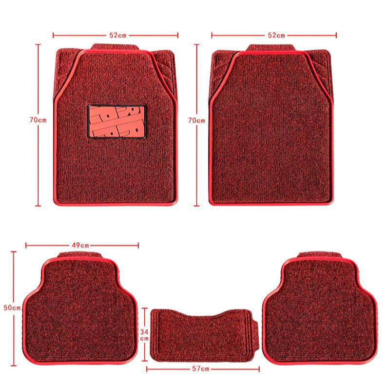 

Универсальные коврики для ног в машину из шенилла и ПВХ - Дизайн с запаянными краями Universal Silk Ring 12MM