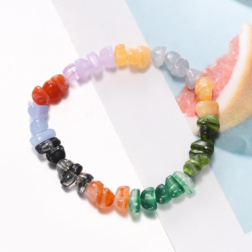 750pcs/Box Imitation Natural Stone Beads Irregular Acrylic Spacer Loose Beads Set for Bracelet Necklace DIY Jewelry Making
